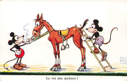 N°25157 - Illustrateur - John Wills - Le Roi Des Jockeys - Mickey Mouse Montant Sur Une Cheval - Wills, John