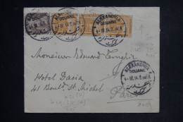 EGYPTE - Oblitération " Alexandrie Douane " Sur Enveloppe Pour Paris En 1914  - L 152713 - 1866-1914 Khédivat D'Égypte