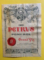 20080 - Petrus 1981 Pomerol - Bordeaux