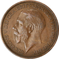 Monnaie, Grande-Bretagne, George V, 1/2 Penny, 1920, TTB, Bronze, KM:809 - C. 1/2 Penny