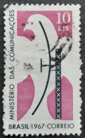 Bresil Brasil Brazil 1967 Ministère Des Communications Yvert 824 O Used - Gebruikt