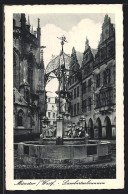 AK Münster / Westfalen, Lambertusbrunnen  - Münster