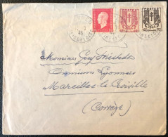 France Divers Sur Enveloppe De Sèvres 11.7.1945 - (A1519) - 1921-1960: Modern Period