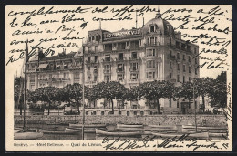 AK Genève, Hotel Bellevue, Quai Du Léman  - Genève