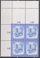 1980 , Mi 1649 ** (4) - 4 Er Block Postfrisch - Schönes Österreich - Bergfried Von Freistadt Im Mühlviertel , OÖ - Neufs