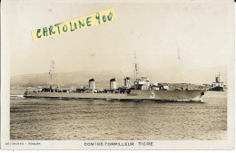 Nave Da Guerra Anni 20 Cacciatorpediniere Marina Francese Contre Torpilleur Tigre In Navigazione (f.piccolo/lucida/fot.) - Warships