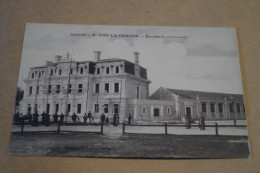 RARE,Sainte-Foy-La-Grande,l'école En Construction, Belle Carte Ancienne Pour Collection - Andere & Zonder Classificatie