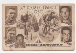 CYCLISME  TOUR DE FRANCE  1950 EQUIPE SUISSE LUXEMBOURG KUBLER KIRCHEN GOLDSCHMIDT - Cycling