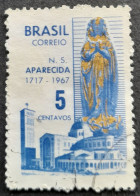 Bresil Brasil Brazil 1967 Notre Dame Aparecida Yvert 834 O Used - Cristianesimo