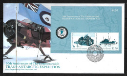 89-Y&T BF1 - ROSS DEPENDENCY Sur Pli Illustré FDC Du 1.11.2007 - Trans Antarctic Expédition 50è Anniversaire - Cartas & Documentos