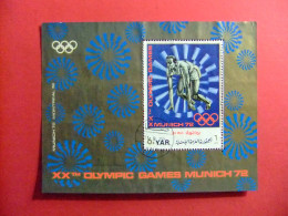 46 YEMEN YAR JUEGOS OLMPICOS De VERANO MUNICH 1972 - YVERT BLOC FU - Verano 1972: Munich