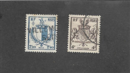 FRANCE 1945 -  N°YT 735-736 - Oblitérés
