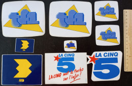 Lot De 9 Autocollants Television N°14 - Stickers