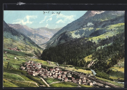 AK Airolo, Gotthardbahn Gegen Ambri-Piotta  - Airolo