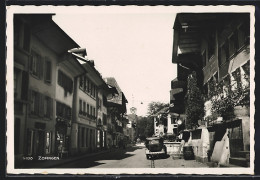 AK Zofingen, Strassenpartie Mit Restaurant W. Lindner Und Geschäften  - Autres & Non Classés