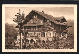 AK Gstaad, Blick Auf Das Kinderheim Bergsonne  - Gstaad