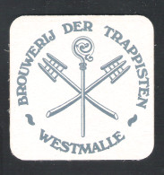 Bierviltje - Sous-bock - Bierdeckel    TRAPPISTENBIER  WESTMALLE  / GRIJS  (B 1010) - Bierdeckel