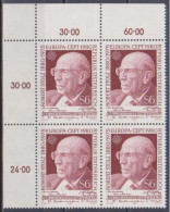 1980 , Mi 1652 ** (1) - 4er Block Postfrisch - Bedeutende Persönlichkeiten - Robert Stolz - Unused Stamps
