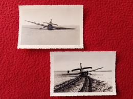 AVIATION CRASH AVION PILOTE AULLEN 1955 PHOTO 11.5 X 8 CM - Luchtvaart