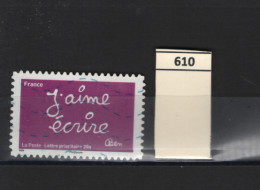 PRIX FIXE Obl 610 YT J'aime écrire 59 - Used Stamps