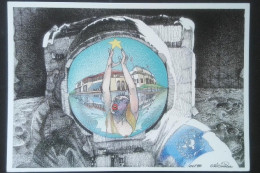 ► ENGHIEN-Les-BAINS - Casino Lac  NASA Etoile Astronaute  Tirage Limité 1995 - Illustrateur - D'après Dessin ORIOL - Enghien Les Bains
