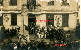 Cpa Carte Photo SAINT ROMAIN DE BENET 17 Discours Cérémonie Monument Aux Morts ( Inauguration ? ) Voir état - Otros & Sin Clasificación