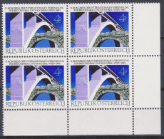 1980 , Mi 1653 ** (2) - 4er Block Postfrisch - Kongreß Der Internationalen Vereinigung Für Brückenbau Und Hochbau - Ongebruikt