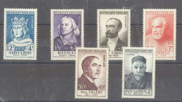 Yvert 989 à 994 - Célébrités Françaises   -  Série De 6 Timbres Neufs Sans Traces De Charnières - Unused Stamps