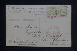 MAURICE - Carte Postale Pour L'Australie En 1917 Avec Cachet De Censure - L 152720 - Mauritius (...-1967)