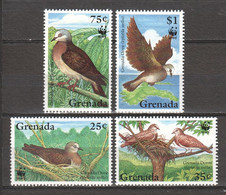 Grenada 1995 Mi 2858-2861 MNH WWF BIRDS - GRENADA DOVES - Ongebruikt