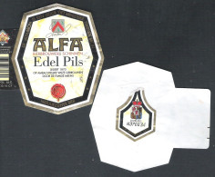 ALFA EDEL  PILS  - 30 CL   - BIERETIKET  (BE 282) - Beer