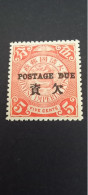 Chine Timbre Taxe - Unused Stamps