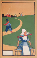 FANTAISIE CPA CARTE POSTALE ANCIENNE ILLUSTRATEUR C K COOK 1903 JEUNES HOLLANDAIS - Autres & Non Classés