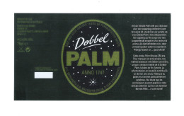 BROUWERIJ PALM - STEENHUFFEL -  DOBBEL PALM   - 1 BIERETIKET  (BE 290) - Cerveza