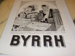 ANCIENNE PUBLICITE BAL MASQUE AVEC  BYRRH 1936 - Publicidad