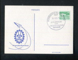 "DDR" 1980, SSt. "MORGENROETHE-RAUTENKRANZ, Geburtsort Des 1. Kosmonauten Der DDR" Auf Postkarte (A2115) - Lettres & Documents