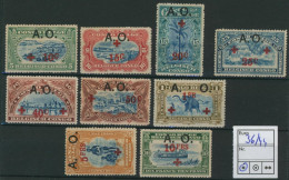 Ruanda-Urundi - N°36/44* (Croix Rouge Surchargé A.O.). Neuf Charniéré (MH). - Unused Stamps