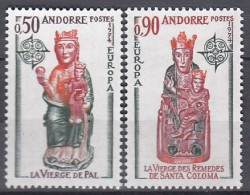 ANDORRA French 258-259,unused - 1974