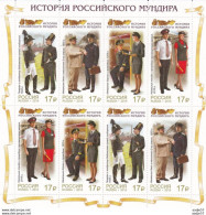 Russia Russland Russie 2015 History Of The Russian Uniforms Railway MNH** - Trains