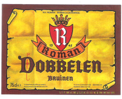 BROUWERIJ ROMAN - OUDENAARDE - DOBBELEN BRUINEN   - BIERETIKET  (BE 298) - Beer