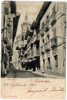 1.13.1 SPAIN, FUENTERRABIA, CALLE MAYOR, 1903, UNDIVIDED BACK, POSTCARD - Guipúzcoa (San Sebastián)