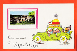 08738 / Rare VERFEIL-SEYE 82-Tarn Garonne Bien Arrivés AutoAjouti Photographie Village Eglise Illustration Humour 1960 - Sonstige & Ohne Zuordnung