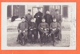 08658 / ♥️ ⭐ ◉ Rare Carte-Photo MONTAUBAN (82) Souvenir 29-03-1910 Sous-Officiers 1ère Compagnie 11e Régiment Infa - Montauban