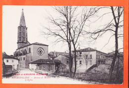 08666 / NEGREPELISSE 82-Tarn Garonne Avenue BIOULES Eglise 1910s POUX Directeur Phototypie Tarnaise Albi - Negrepelisse