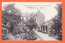 08507 / (1) ANGERS Maison Famille Clinique EVIERE Hopital Militaire 8-03-1918 Poilu Achille BAUX à Marie SERRES - Angers