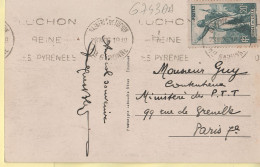 08604 / ⭐ ◉  31-LUCHON Vue Generale Prise CAZARILH 1936 à GUY Contentieux Ministère PTT Paris VII - LABOUCHE 3 - Luchon