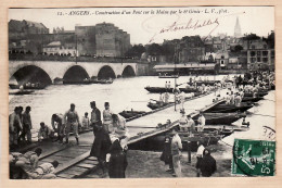 08536 / ANGERS 49-Maine Et Loire Construction Pont MAINE Par 6em GENIE 1908 à Germaine PRINCE Tours- Photo L.V N° 12 - Angers