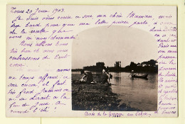 08745 / ♥️ ⭐ ◉ Carte-Photo SAHUC Bords GARONNE 1890 Scène Lessive Lavandières- à VACQUIER LUIROU Bois-Provost Gacilly - Andere & Zonder Classificatie