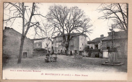 08739 / MONTRICOUX Tarn Et Garonne Place NEUVE 1910s Animation Villageoise Photo Achille BOUIS Série 4 - Andere & Zonder Classificatie