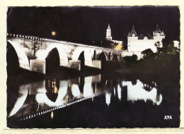 08679 / ⭐ ◉  MONTAUBAN Vue De Nuit Pont VIEUX TARN MUSEE INGRES EGLISE Flamme Poste 12.12.1966 -APA POUX 302 - Montauban